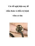 Các đề nghị hiện nay để chẩn đoán và điều trị bệnh viêm cơ tim  