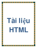 Tài liệu về HTML