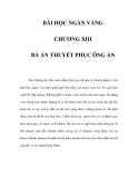 BÀI HỌC NGÀN VÀNG - CHƯƠNG XIII 