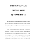 BÀI HỌC NGÀN VÀNG - CHƯƠNG XXXIII  