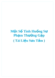 Một số tình huống sư phạm thường gặp ( Tài Liệu Sưu Tầm )