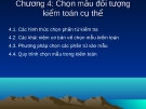 Chọn mẫu đối tượng kiểm toán cụ thể