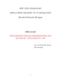 Tiểu luận " NHỮNG KHÓ KHĂN TRONG QUÁ TRÌNH BÌNH THƯỜNG  HÓA QUAN HỆ VIỆT – MỸ GIAI ĐOẠN 1975 – 1985 "