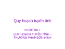 Quy hoạch tuyến tính - Phương pháp đơn hình