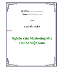 Tiểu luận: Nghiên cứu Marketing Mix Honda Việt Nam