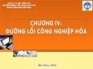 bài giảng Đường lối công nghiệp hóa