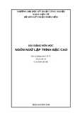 Bài giảng: Ngôn Ngữ lập trình bậc cao C++ - PGS.TS Nguyễn Hữu Công