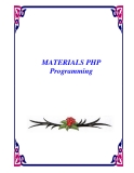 MATERIALS PHP Programming