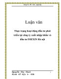 Thực trạng hoạt động đầu tư phát triển tại công ty xuất nhập khẩu và đầu tư IMEXIN Hà nội