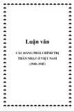 Báo cáo: Các tổ chức chính trị thân Nhật ở Việt Nam (1940- 1945)