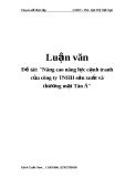 Luận văn: "Nâng cao năng lực cạnh tranh của công ty TNHH sản xuất và thương mại Tân Á"