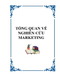 TỔNG QUAN  NGHIÊN CỨU MARKETING