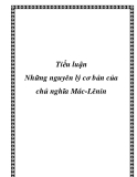 Những nguyên lý cơ bản của chủ nghĩa Mác-Lênin