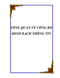 TỔNG QUAN VỀ CÔNG BỐ MINH BẠCH THÔNG TIN