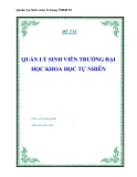 ĐỀ TÀI " QUẢN LÝ SINH VIÊN TRƯỜNG ĐẠI HỌC KHOA HỌC TỰ NHIÊN "