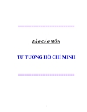 Báo cáo: Tư tưởng Hồ Chí minh