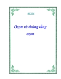 ĐỀ TÀI : Ozon và thủng tầng ozon