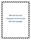 Báo cáo thực tập " Tổng quan về khu du lịch sinh thái madagui"