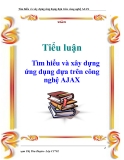 Tiểu luận: Tìm hiểu và xây dựng ứng dụng dựa trên công nghệ AJAX