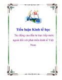 Tiểu luận Kinh tế học: Tác động của đầu tư trực tiếp nước ngoài đối với phát triển kinh tế Việt Nam