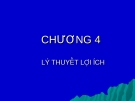 Bài giảng:  Lý thuyết lợi ích