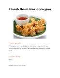 Hoành thánh tôm chiên giòn