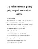 Tự chấm dứt tham gia trợ giúp pháp lý, mã số hồ sơ 137220