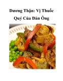 Dương Thận: Vị Thuốc Quý Của Đàn Ông