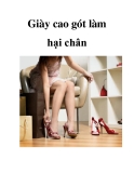 Giày cao gót làm hại chân