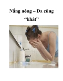 Nắng nóng – Da cũng “khát”