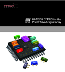 HI-TECH C PRO cho các mảng tín hiệu hỗn hợp-PSoC