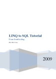 lập trình LINQ to SQL Tutorial phần 1