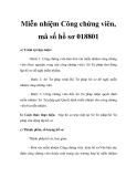 Miễn nhiệm Công chứng viên, mã số hồ sơ 018801  