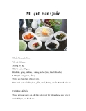 Mì lạnh Hàn Quốc