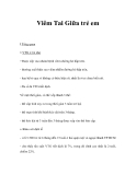 Viêm Tai Giữa trẻ em 