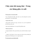 Chảy máu khi mang thai - Trong các tháng giữa và cuối 