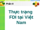 Thực trạng FDI tại Việt Nam