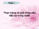 Thực trạng và giải pháp vốn đầu tư trong nước