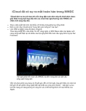 iCloud đã có sự ra mắt hoàn hảo trong WWDC