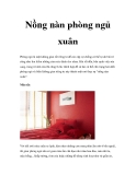 Nồng nàn phòng ngủ xuân 