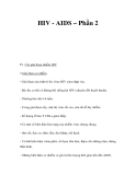 HIV - AIDS – Phần 2 