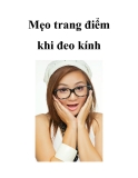 Mẹo trang điểm khi đeo kính