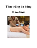 Tắm trắng da bằng thảo dược