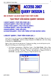 ACCESS 2007 : Query Design