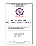 Luận văn:  Chế tạo mạch điều khiển chạy theo quỹ đạo (sử dụng động cơ bước )