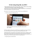 10 tính năng hàng đầu của iOS 5