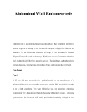 Abdominal Wall Endometriosis 