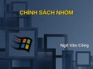 Báo cáo: Chính sách nhóm