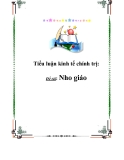 Tiểu luận triết học: 	Nho giáo