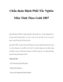 Chẩn đoán Bệnh Phổi Tắc Nghẽn Mãn Tính Theo Gold 2007 